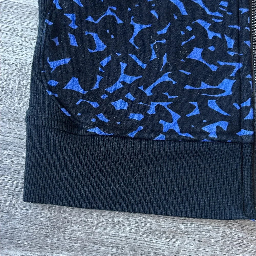Lululemon scuba Black and Blue Patterned Hoodie size 2 - Picture 4 of 7